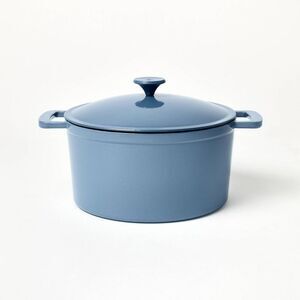 Open Box - Figmint - 7.5qt Enamel Dutch Oven Blue - Figmint Blue
